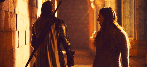 The Hound cares a lot about Sansa. In their time in King's Landing he was very protective of her. He saw her as a delicate and fragile "little bird", so it would be wonderful for him to see how much she's grown and changed – and how strong she is.