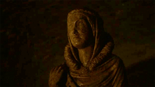 Part of Jon processing the truth has to be confronting the fact that the mysterious aunt he's heard about his whole life was actually his mother. The trailer for Season 8 does feature a clip of him in the crypts (see below) but it doesn't reveal whether he's visiting Ned or Lyanna's statue (here's hoping BOTH).