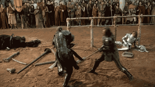 GET HYPE.Fans have wanted to see the Clegane brothers reunited for a fight to the death for a long time. Promo shots released for Season 8 show the two of them together, so it seems likely it's actually going to happen.