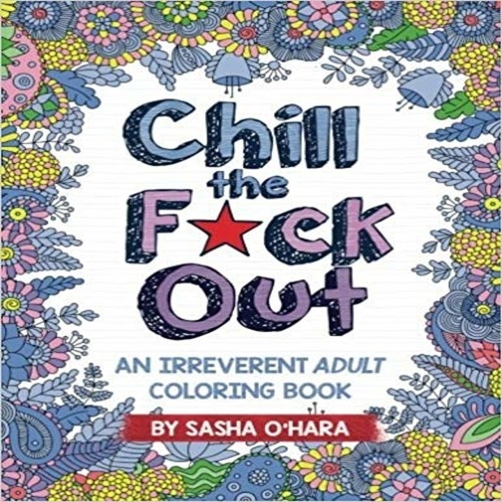 the cover of the adult coloring book 