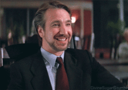 "I worked at a Barnes & Noble in New York as a clerk, but once or twice I'd be called over to the in-store Starbucks café to help out whenever they were understaffed. One time, Alan Rickman came in and ordered something, I can't recall what. I wrote 'Hans Gruber' on his cup, though. He smiled at me when he noticed it."—zeromig