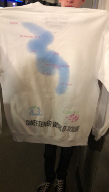 ariana grande blue sweetener hoodie