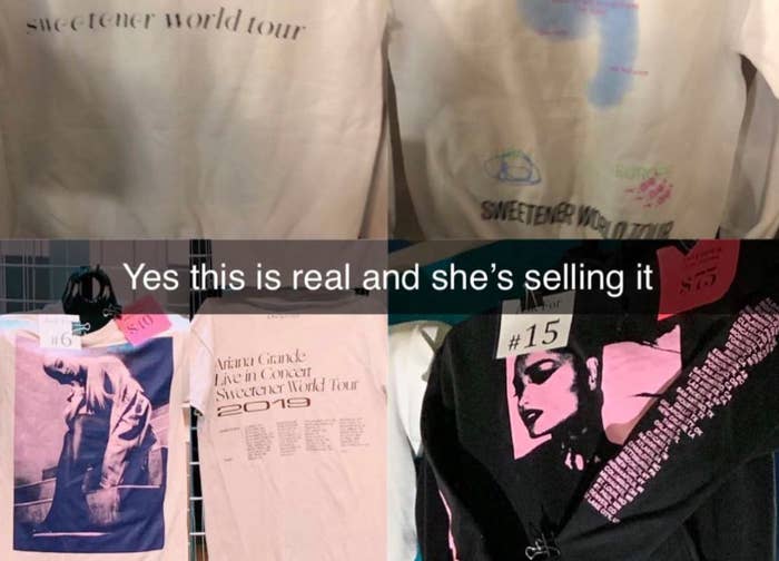 Ariana Grandes Questionable Stain Tour Merch Is So Bad