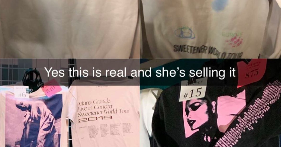 Sweetener tour split new arrivals crewneck