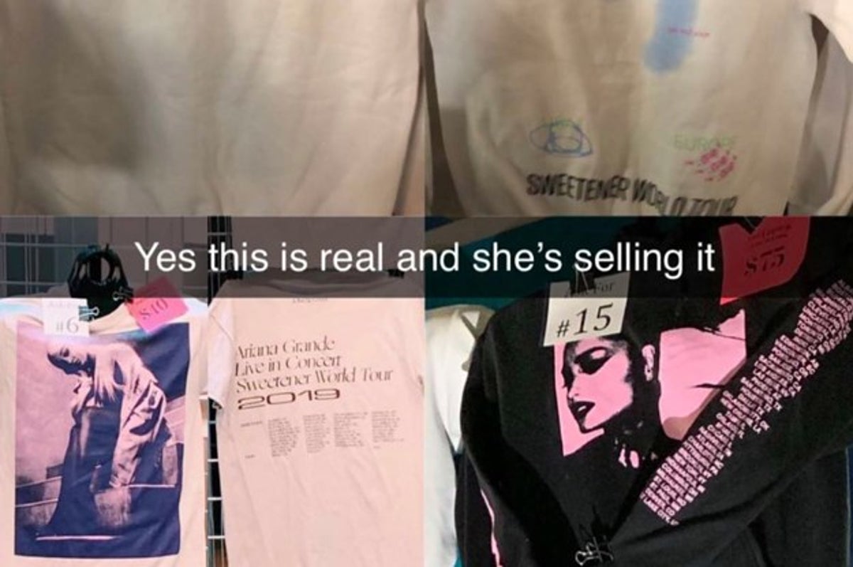 Ariana Grande S Questionable Stain Tour Merch Is So Bad It S Actually Iconic