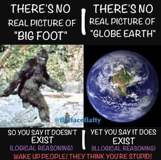 why do people think the earth is flat
