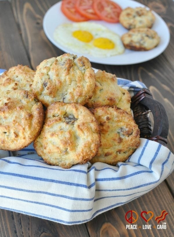 If you're wondering how this biscuit recipe looks so much like the usual stuff, it's all thanks to the smart combination of cream cheese, almond flour, and yet more cheddar cheese. Make a batch for breakfast or pair them with a soup or salad for dinner. Get the recipe.
