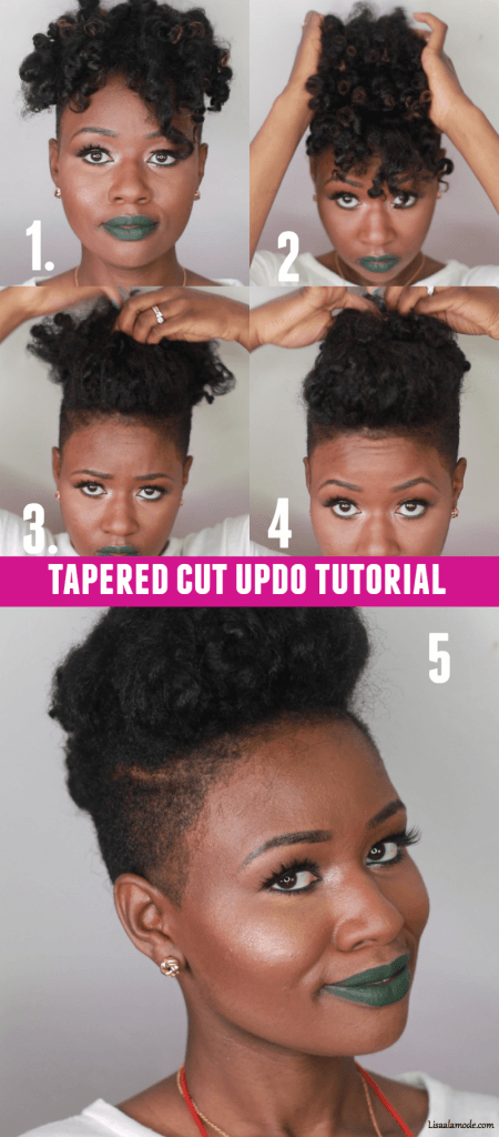 the tapered cut updo tutorial