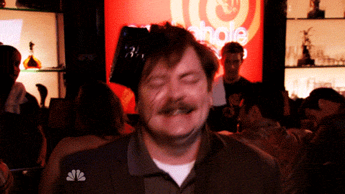 The particular shot where Ron is dancing in April's hat came out of a bet the cast had with each other to make Amy Poehler laugh, since she was directing the episode.