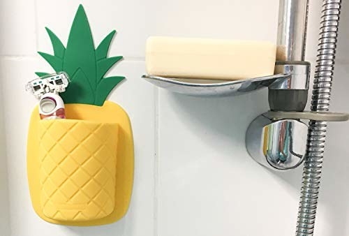Promising review: "My 2-year-old LOVES the pineapple from TOOLETRIES! It helps make brushing her teeth fun, it's hard for her to pull it off the mirror, and it's easily cleanable! She gets so excited when it's time to get her toothbrush out of her pineapple." —Callie GudgelGet it from Amazon for $14.99.