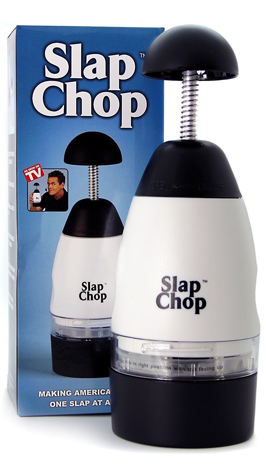 "Never again will I spend 10 minutes chopping an onion and facing the tear-inducing fumes. I make a lot of Mexican food and can easily chop a mixture of garlic, onions, and jalapeños in less than a minute — and everything comes out nice and uniform!"— meghanj4637b22d8Get a Slap Chop vegetable chopper on Amazon for $17.95.