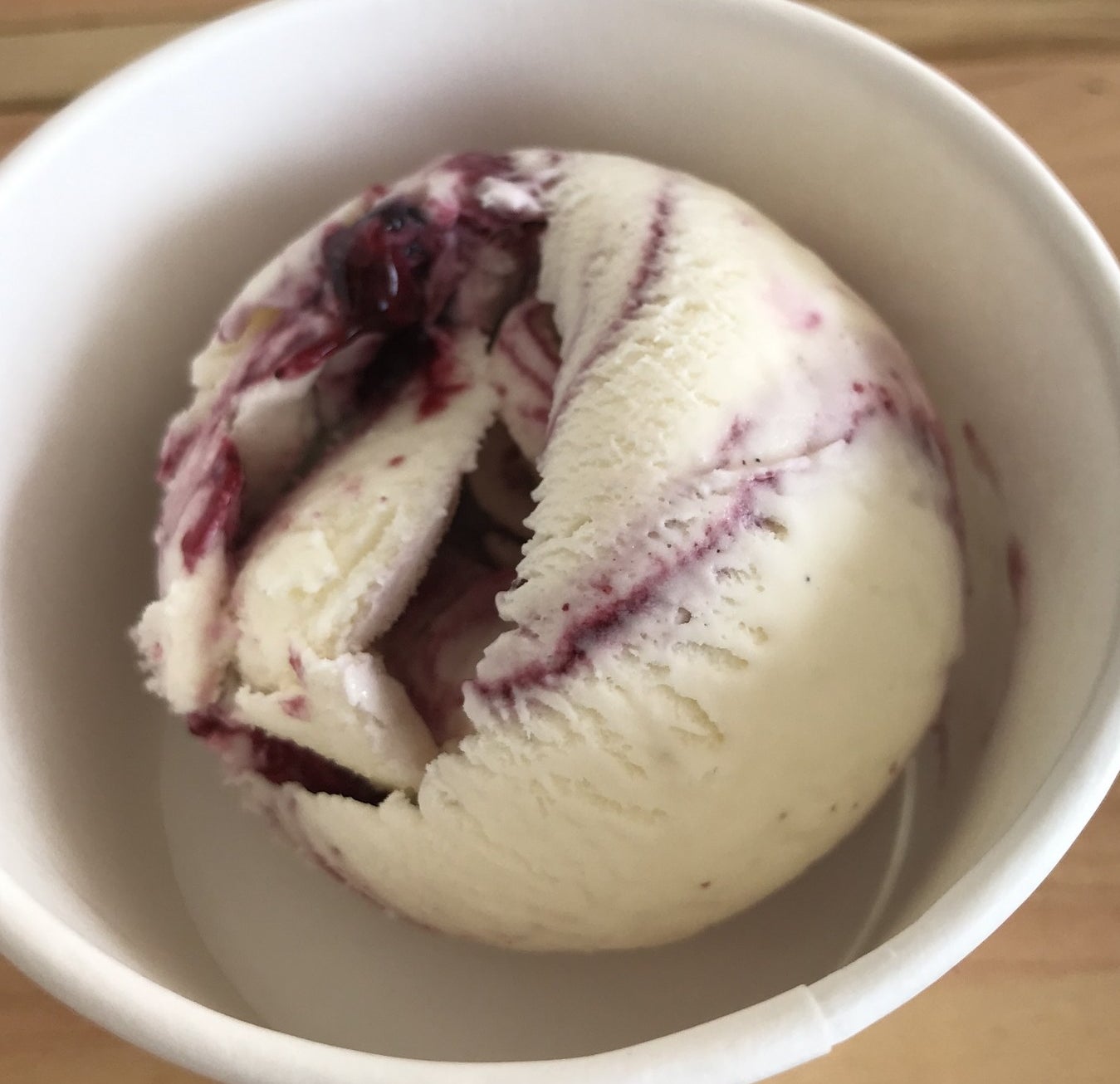 What's in it: Marscapone ice cream swirled with a house-made jam of blackberry wine, red currants, and wild forest berries.