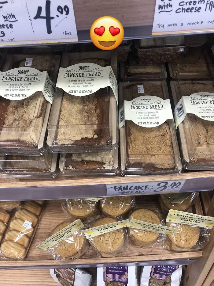 Trader Joe&#x27;s Pancake Bread on a shelf