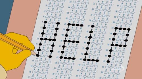 Image result for scantron LOL"