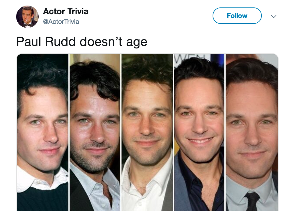 Paul Rudd Was Finally Asked About Why He Doesn't Age, And His Response