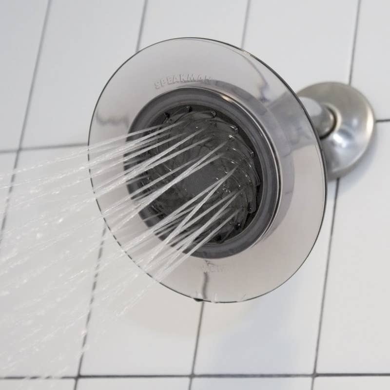 Promising review: &quot; I ordered one of each for two bathrooms. I have to say the 2 gal/min is just as good as the 2.5. Water is expensive out west so save yourself some money. Plus the 2 gal is cheaper. Its a great shower head. Plenty of water for washing thick hair. I love the design and the feel of the spray from this shower head. It&#x27;s well-constructed.&quot; —sheela seasonGet it on Amazon for  (three colors, available in 1.5, 1.75, 2, and 2.5 gallons/minute or GPM; the EPA standard is 2 GPM).