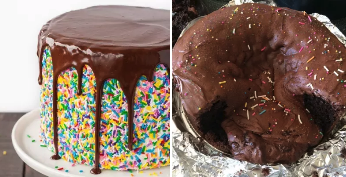"I’m usually good at baking, but this time my cake just gave up AFTER I frosted it."—carrieberry