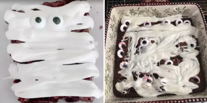 "They were supposed to be brownies that looked like mummies, but I don't even know what I ended up with."—erikaj4f1b