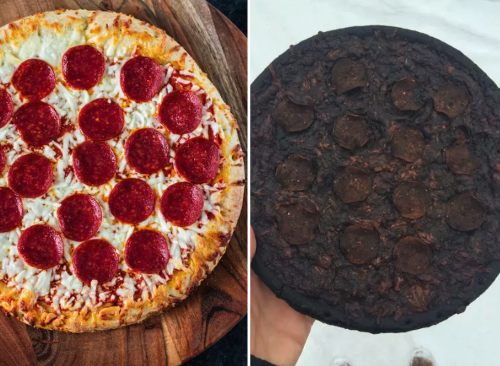 "A lovely pizza made by my boyfriend."—Rachel Veronesi and Nick Beatty, Facebook