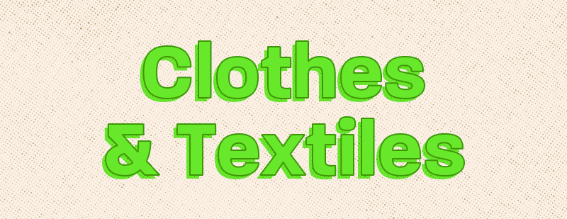 Clothes &amp;amp; Textiles graphic header