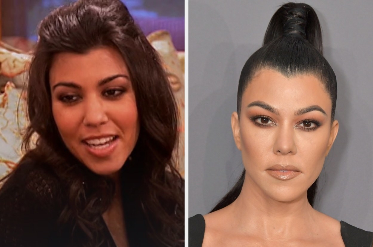 kourtney kardashian nose job before and after