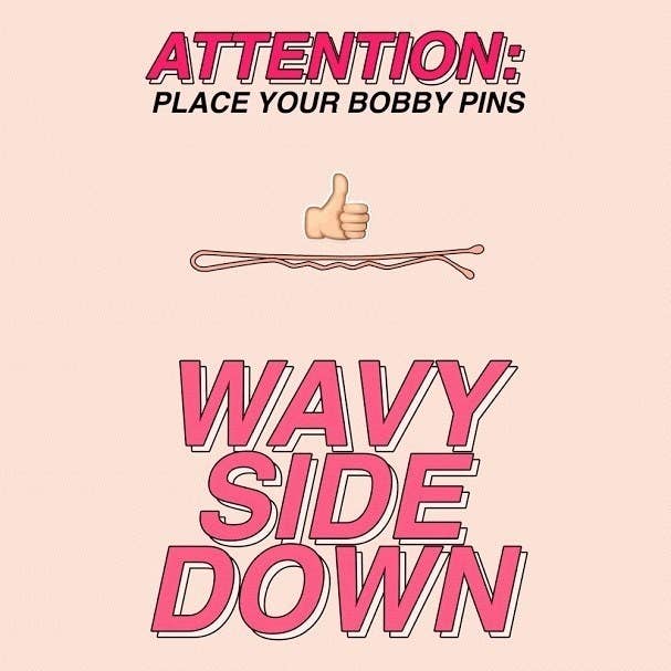 A PSA illustration to put the wavy side down