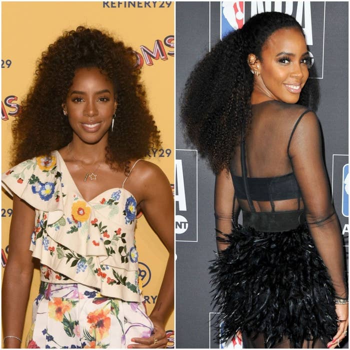 Kelly Rowland S Shrunken Natural Hair Looks Healthy And Gorgeous