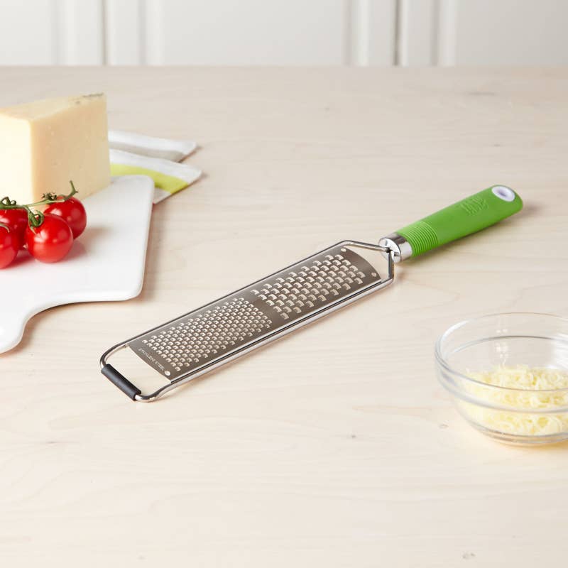 Promising review: &quot;This is a beautiful lime green color and the handle is easy to hold. It has a very large grating range, which is nice because you can get your job done fast.&quot; âDROMPGet it from BuzzFeed&#x27;s Tasty collection for Walmart for $7.97 (originally $8.97; available in four colors).