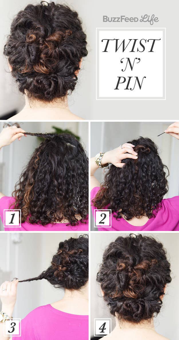 A chart showing how to do the hairstyle