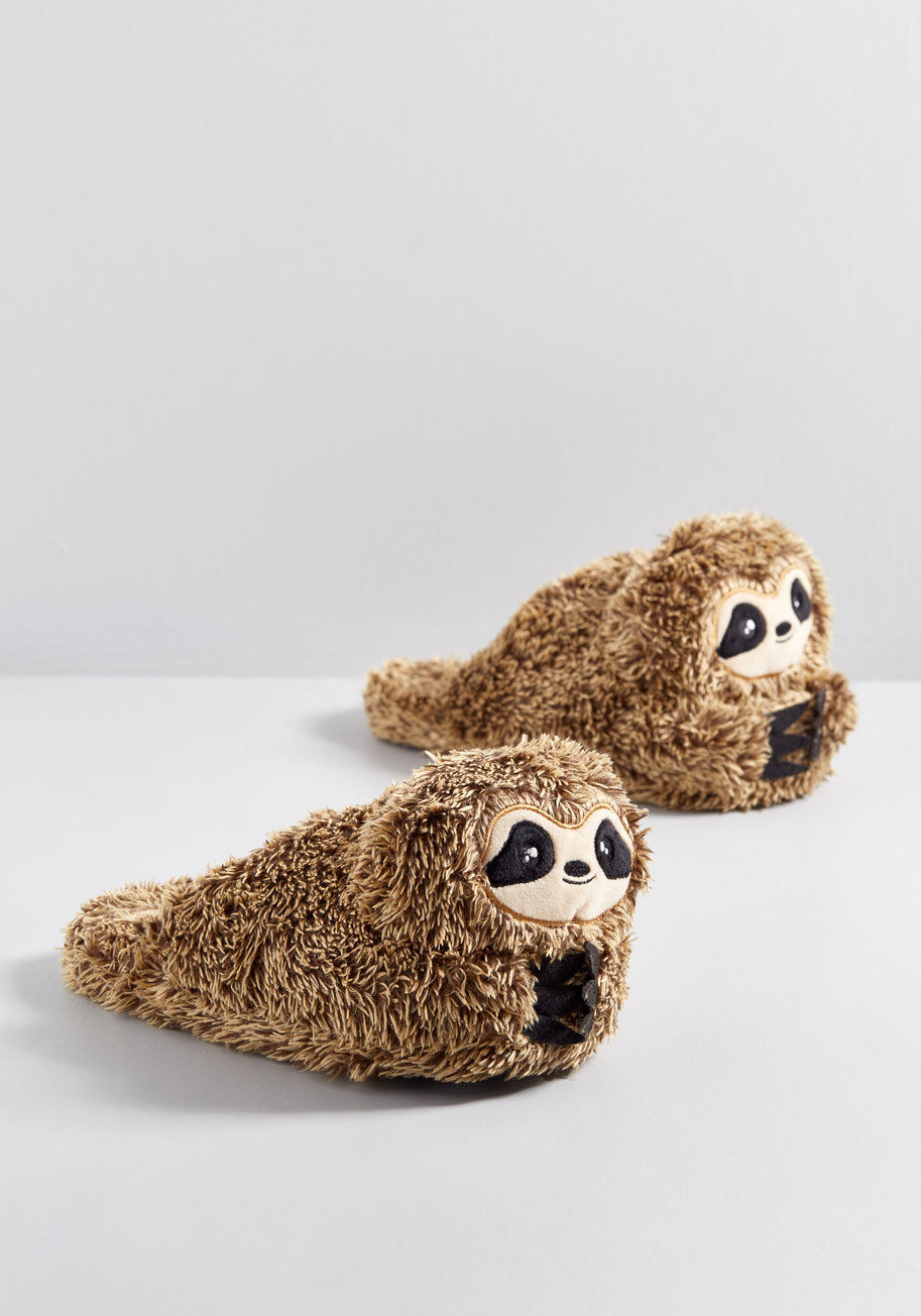 happy feet sloth slippers