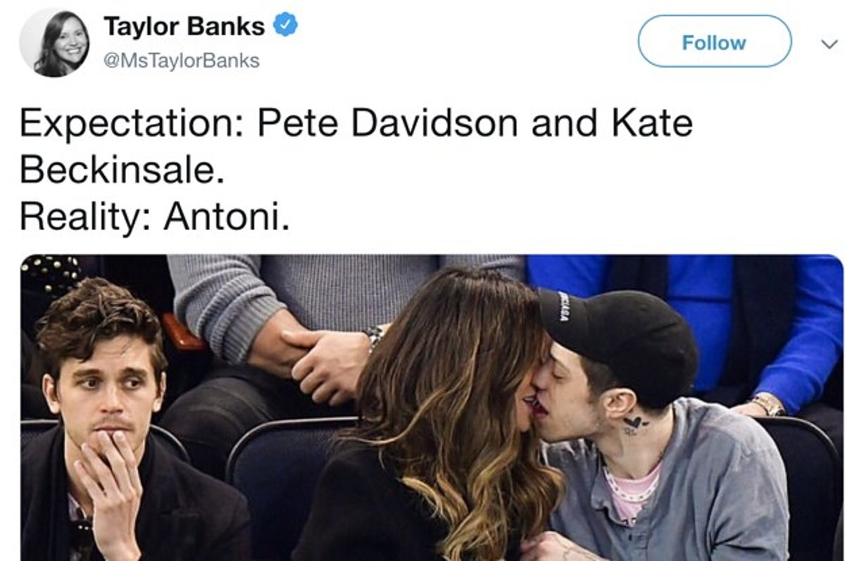 18 Hilarious Reactions To Kate Beckinsale And Pete Davidson Making Out