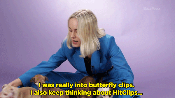 BL: I was really into butterfly clips. I also keep thinking about HitClips. I don't know if anybody else remembers those but they were like, 60-second little microchips that you could buy at McDonald's that played 'NSYNC and Backstreet Boys. I don't know why I so badly want those to come back since they're really not practicable, but I like it!