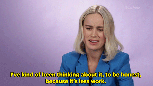 BL: Yeah! I mean, I don't need to cut it for a movie. I've had my hair that short before. I've kind of been thinking about it, to be honest, because it's less work.