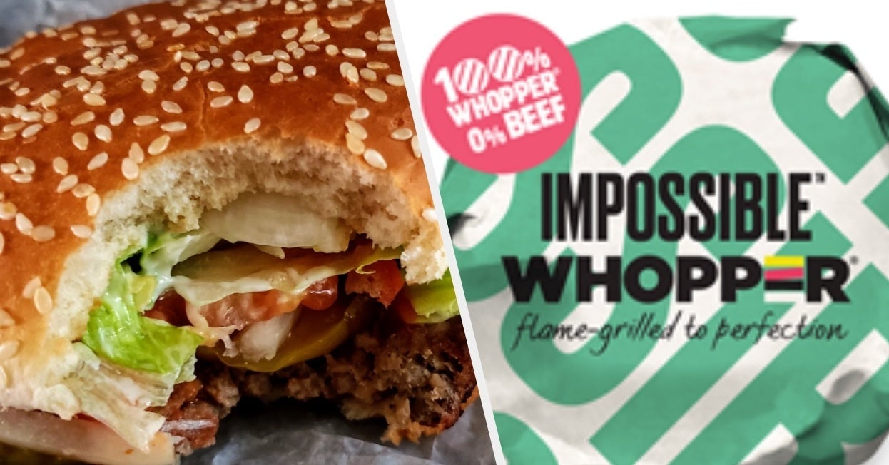 Impossible whopper vegan