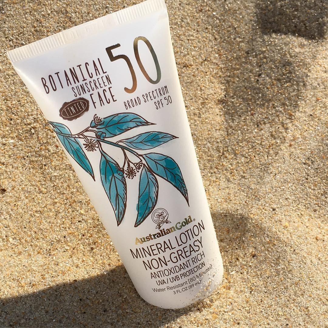 This sunscreen is made from an antioxidant-rich blend of kakadu plum, eucalyptus, and red algae that won't make your skin betray you via a ginormous breakout. PLUS! It's also fragrance-free and water-resistant for up to 80 minutes. This hypoallergenic sunscreen is also oil-free, dye-free, and reef-safe. **adds to cart immediately** Promising review: "Wow! This sunscreen lives up to every positive review I have read. I use sunscreen every single day, and this performs better than most. This tint works with my fair skin, and the finish is soft, natural, and not shiny. Plus, it's more affordable than many other sunscreens." —Susan HardeeGet it from Amazon for $11.39.