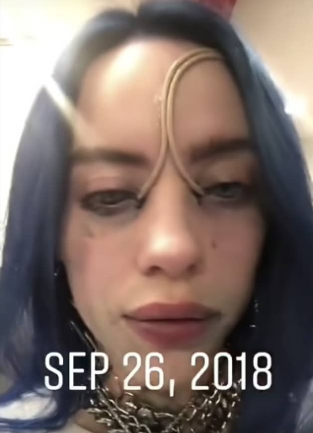 Billie Eilish Crying Black Tears