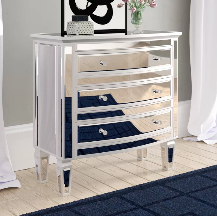 Promising review: "Very pretty — the photo doesn't do it justice. It seems sturdy; also the drawers move smoothly and the joints are tight. Rapid delivery. No scratches, chips, or manufacturing damage." —NilesGet it from Joss & Main for $265.99 (originally $429.99).