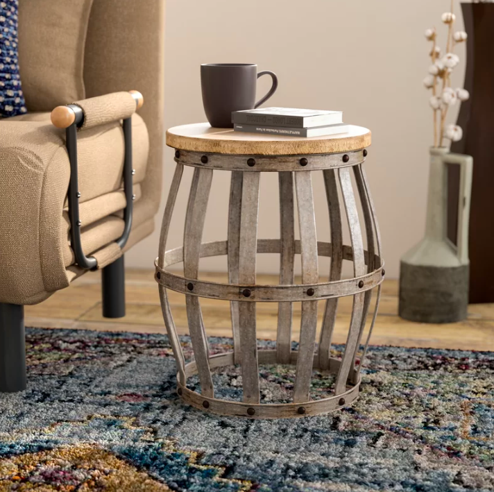 Promising review: "I use this in my bathroom next to the tub. I have a wire basket on it holding towels, soap, etc. I love it! It was just what I needed to sit next to the tub! Many people have complimented me on this little table! It fits in with the wood and galvanized metal that I have throughout my home!" —JanetGet it from Birch Lane for $72.99 (originally $130.99).