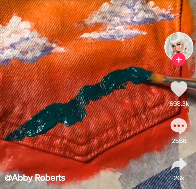 Painting The Butt Pockets On Jeans Is 