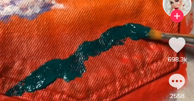 Jean clearance pocket painting