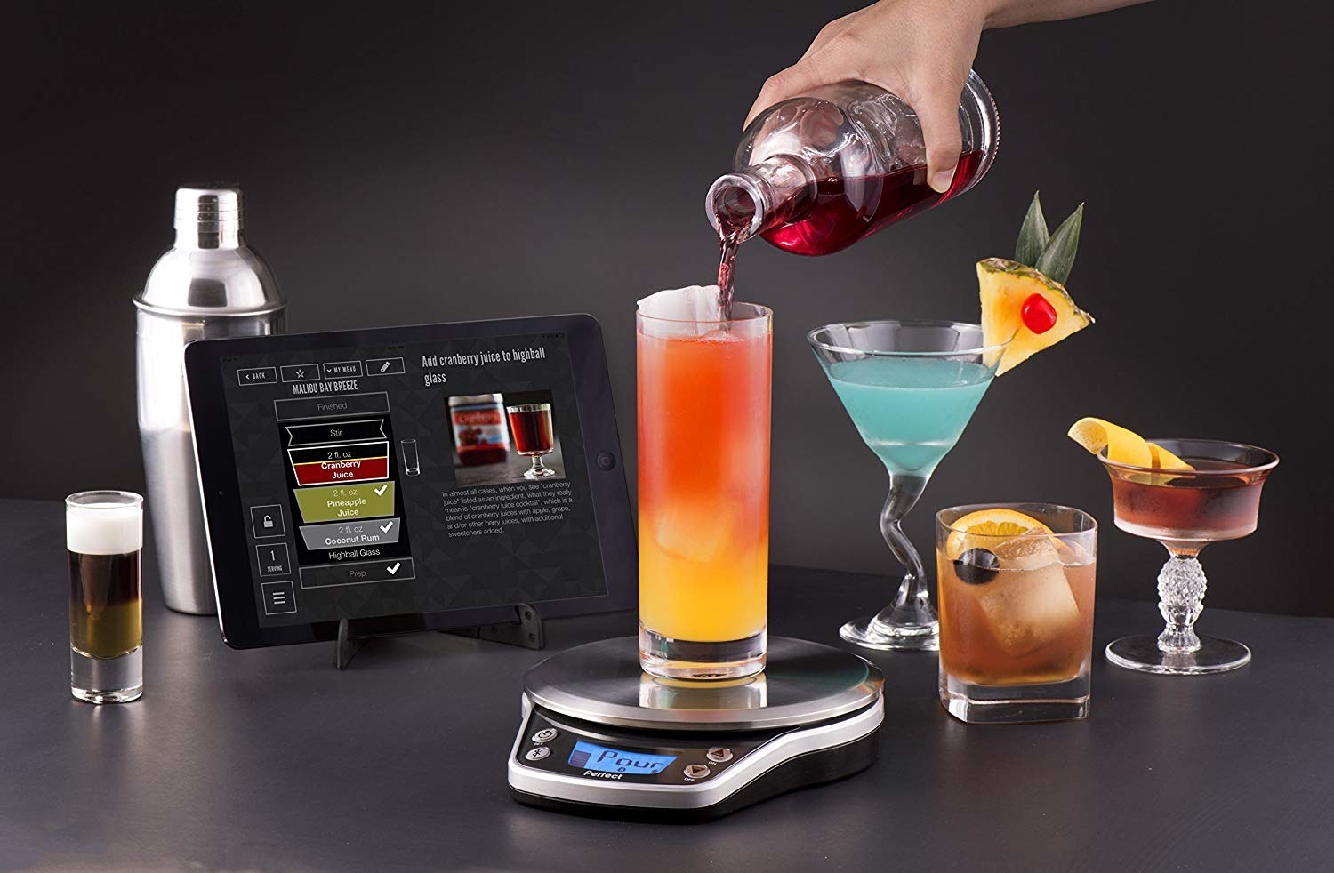 The Perfect Drink app allows you to choose a drink recipe and serving size. You then place a glass — or the included shaker — on the scale to begin your drink-making experience. The scale automatically weighs ingredients as you pour and lets you know when you need to stop pouring each ingredient.
Promising review: “This gadget is very easy to use and super fun. There's a small learning curve when trying to enter your own recipes into the Perfect Drink app. But once you learn the tricks, it's very easy to use. I also like that you can add your alcohol collection to the app, giving you the ability to see what drinks you can make with what you have on hand!” —Philip P.
Get it from Amazon for $97.06.