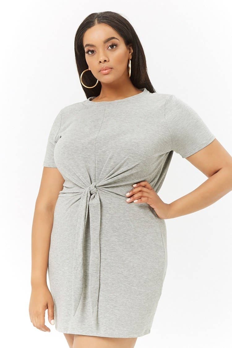 slim fit dress slacks Plus Size Sequin Plaid Mini Tube Dress Grey/Multi / 1x