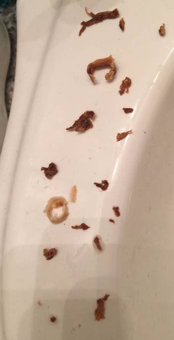 reviewer's many chunks of removed earwax