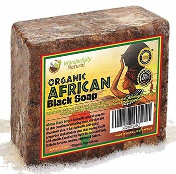 A bar of African Black Soap