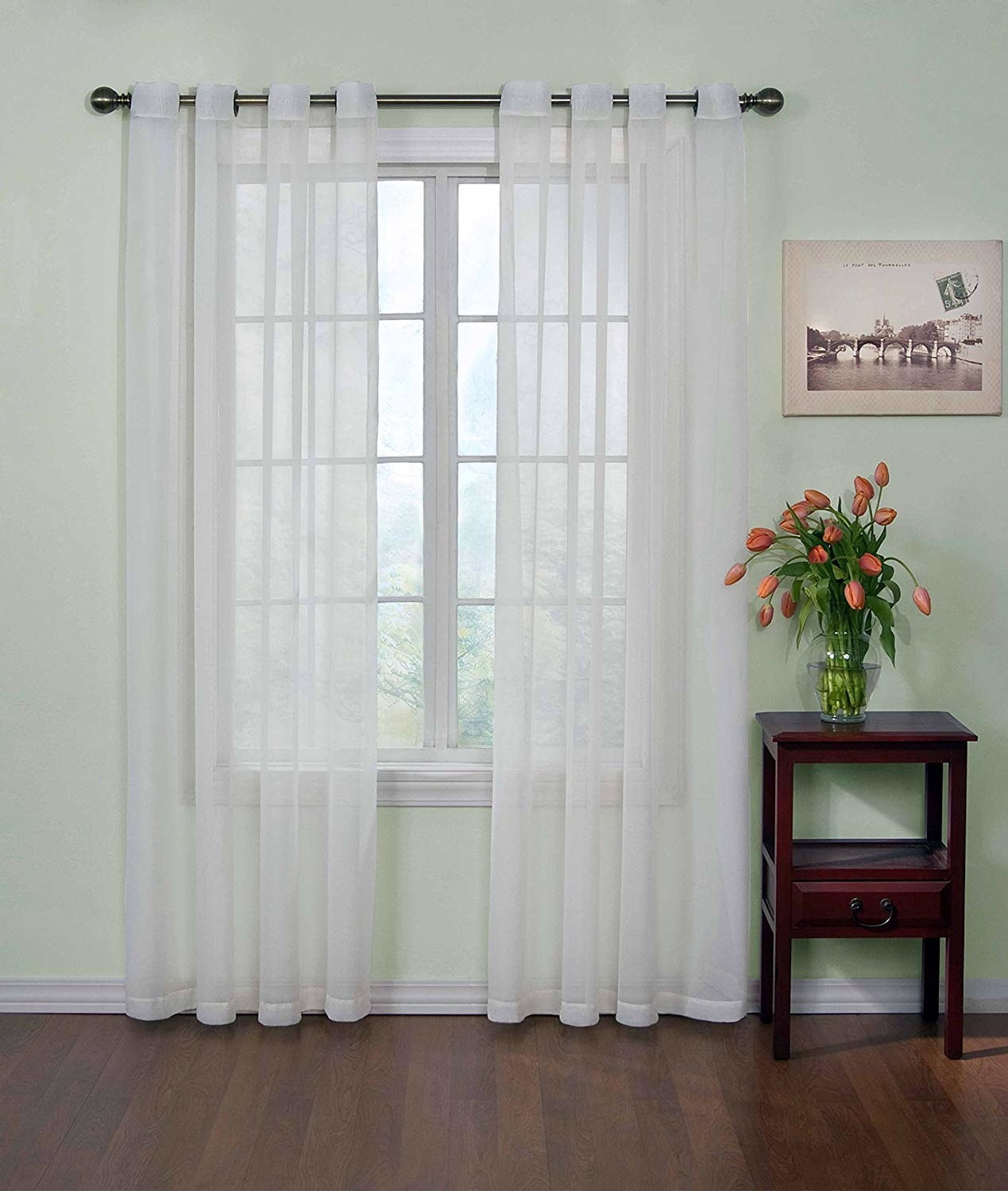 Promising review: "This is one of the cleverest products that I have purchased in a long time! I was just searching Amazon's vast supply of curtains because our family room needed a little perking up. They arrived a few days later in excellent quality. When I opened them I could smell a slight scent of baking soda that soon disappeared after hanging. The panels are good quality; the grommets are placed neatly and firmly in the fabric. They slide back and forth on the rod very easily. Best of all, the sheers actually DO remove odors from the room! No more scent of tennis shoes or dirty socks in the family room! I will order more panels for other rooms in the house as needed in the future." —renata62Get them from Amazon for $5.47+ (available in five sizes and three colors).