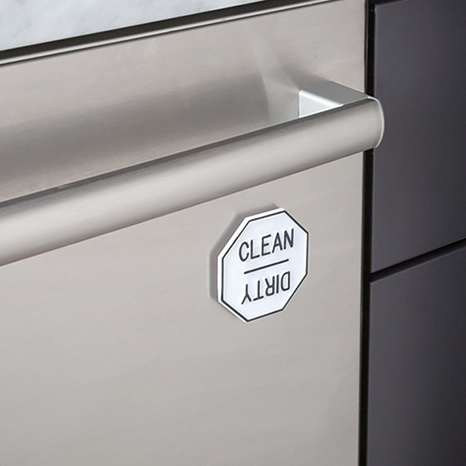 octogon magnet that can be turned to read &quot;clean&quot; or &quot;dirty&quot; on a dishwasher