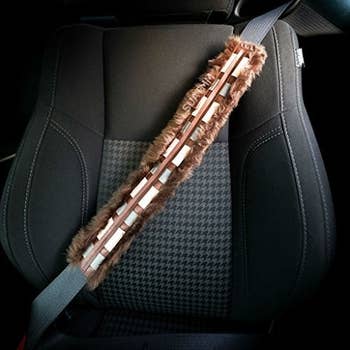 the furry seatbelt cover