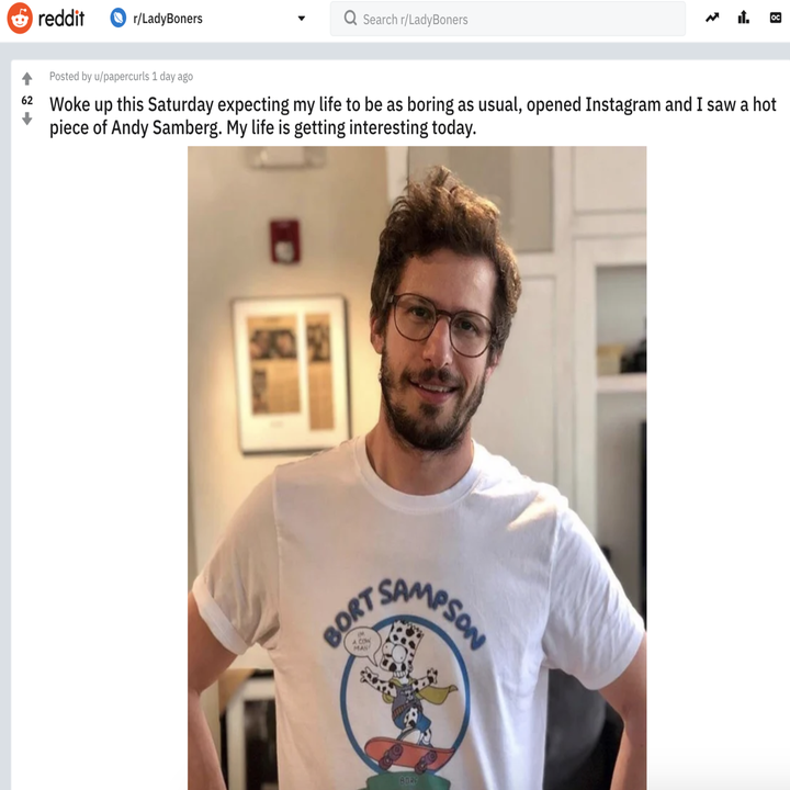 Andy Samberg Beard Picture Becomes A Meme And Thirst Trap