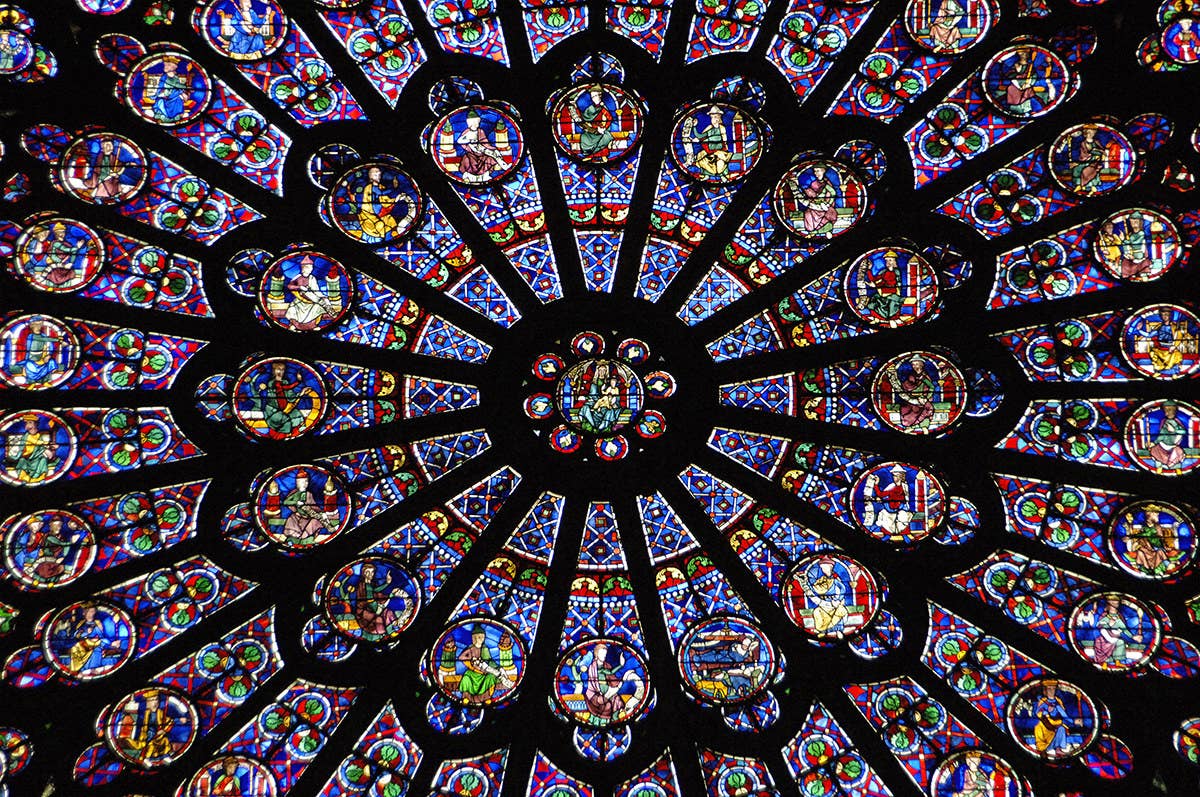 The Rose window at the Cathedral.