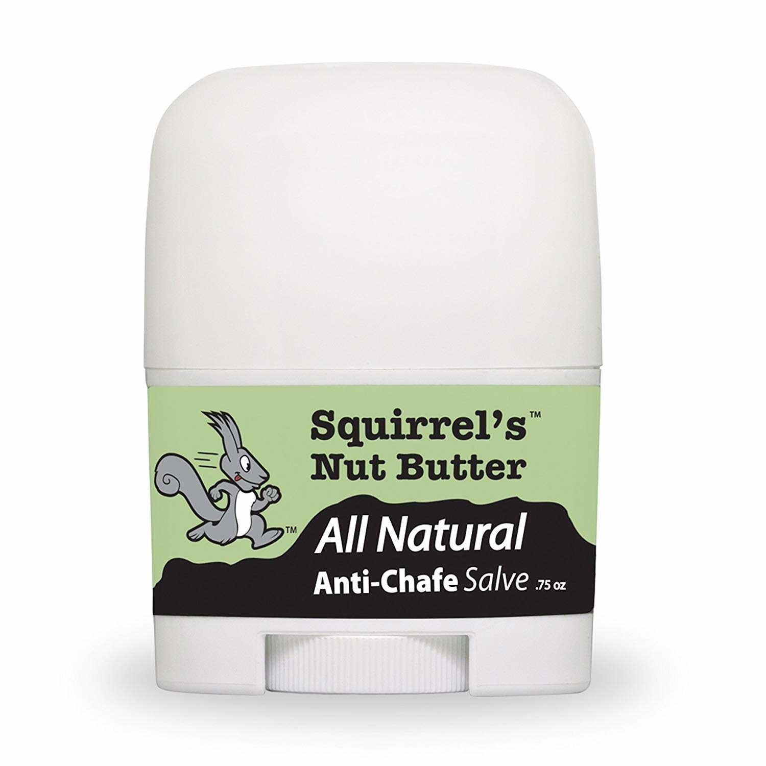 Squirrel&#x27;s Nut Butter All natural Anti-Chafe Salve, in a a .75oz mini deodorant tube 